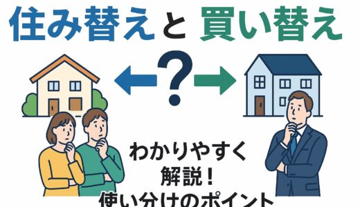 住み替えと買い替えの違いとは？意味・使い分け・関係性をわかりやすく解説！