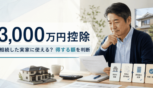 相続した実家(被相続人居住用財産)の3,000万円控除｜使えるか・いくら得するか判定