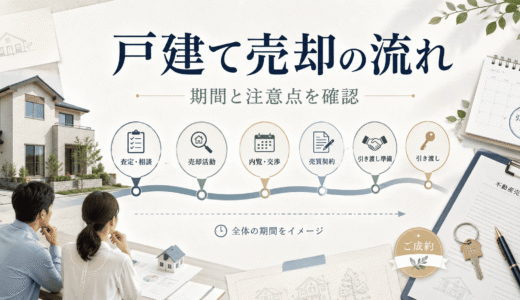 一戸建て売却の流れと期間｜戸建て特有の注意点を6ステップ解説