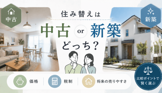 住み替えは中古・新築どっち？価格・税制・将来の売りやすさで選ぶ